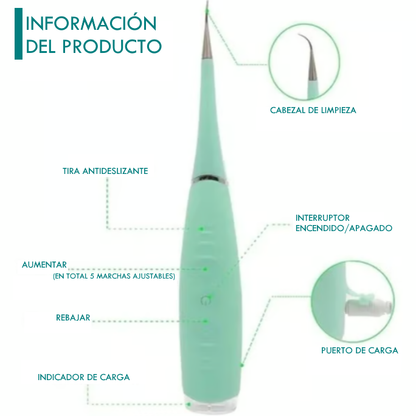 REMOVEDOR DE CÁLCULO DENTAL RECARGABLE