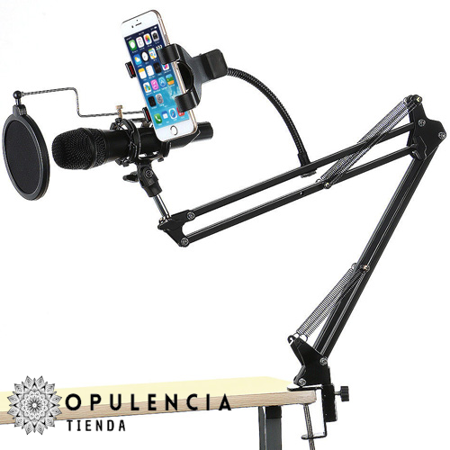 SOPORTE MICRÓFONO Y CELULAR ANTIPOP