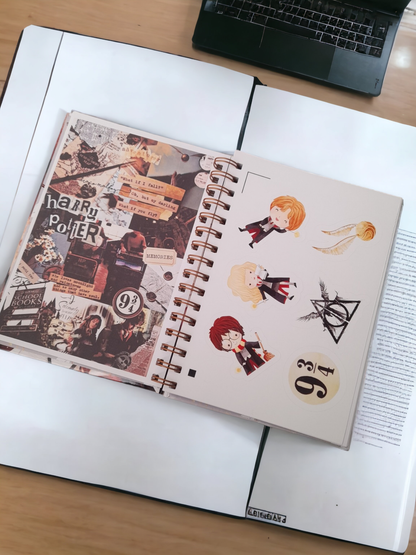 AGENDA LIBRETA HARRY POTTER CON STICKER