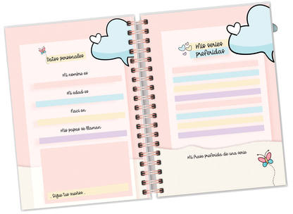 AGENDA INFANTIL LYNA YOUTUBER + STICKERS