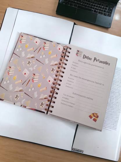 AGENDA LIBRETA HARRY POTTER CON STICKER