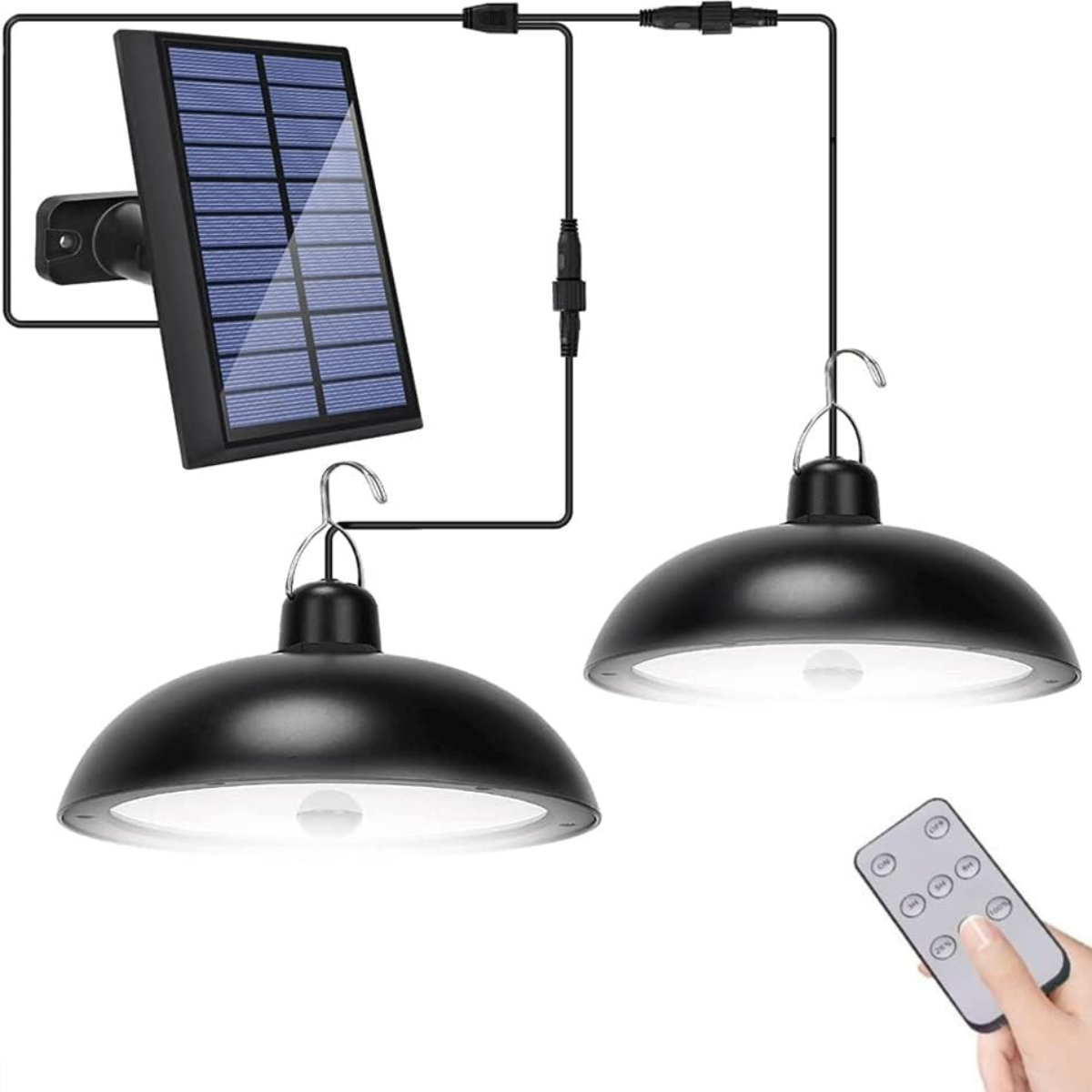 Lampara Colgante LED Solar + Control